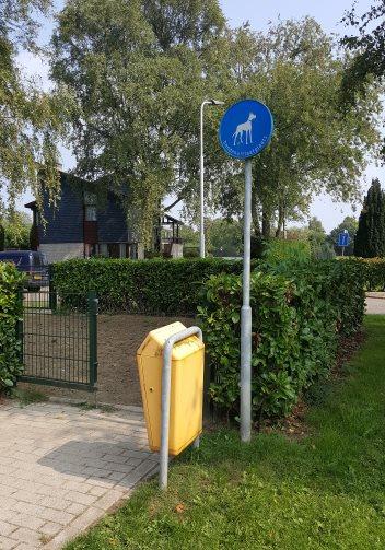 Omheinde hondenuitlaatplaats
