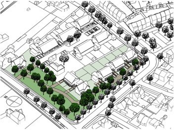 Schets nieuwbouwplan Walhoeve Hoogerheide